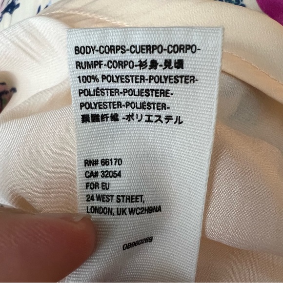 Free People Positano Printed Blouse in Yellow Sz M - Picture 9 of 9